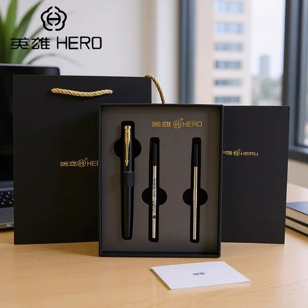 Hero Orb Pen 1502 Metal Rod Heavy Touch Signature Pen High-End Business Office Corporate Conference Gift Pen