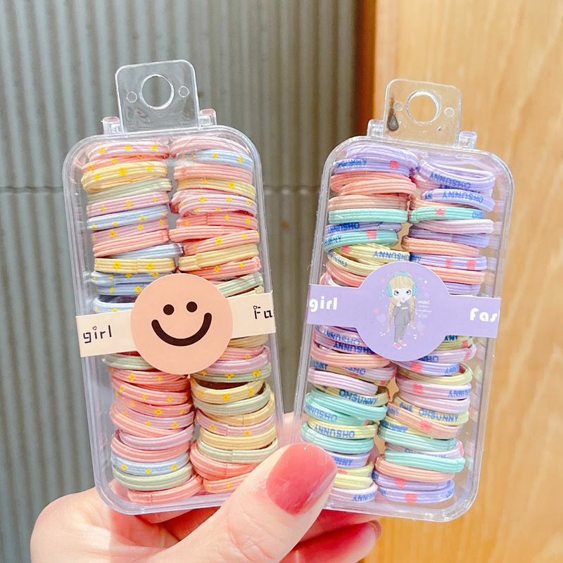 Fashion Solid Color rubber band Handmade Hair Tie 1 Piece9