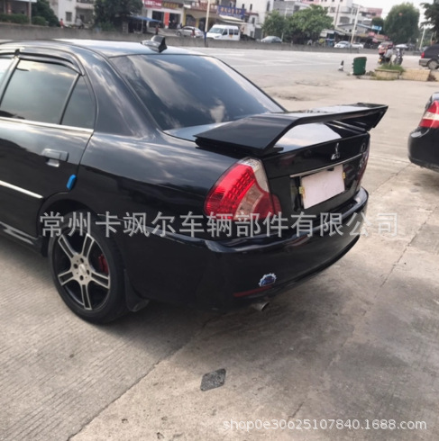 适用于东南V3菱悦尾翼蓝瑟菱帅尾翼03-17款带灯定风翼改装带烤漆