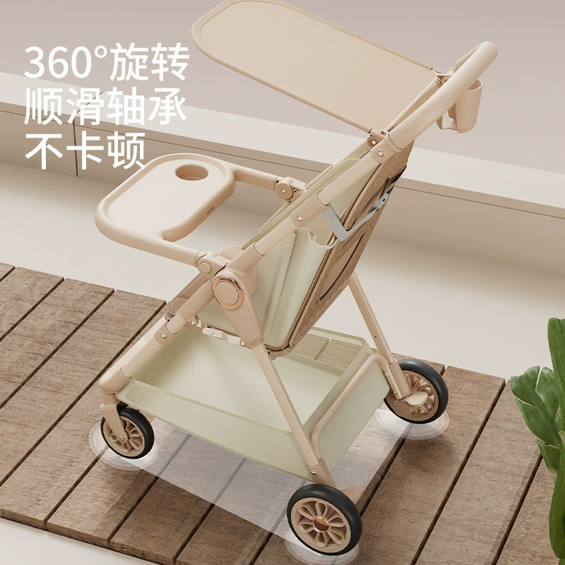 Foldable handheld children's stroller to go out for traveling
