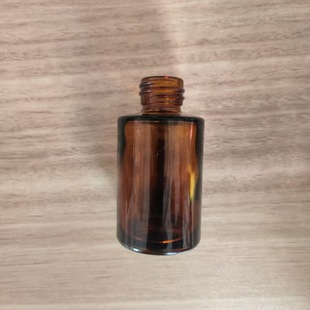 In-Stock 20ml 30ml Thickened Flat Shoulder Essence Bottle Raw Material Brown Tea Color Transparent Liquid Glass Dispensing Bottle