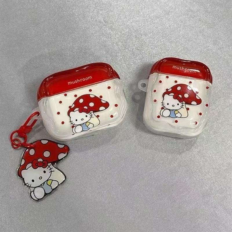 hongos kt gatos adecuados para Apple airpods 4 generación caso de protección bluetooth airpod Pro3 / 2 caso de protección de auriculares