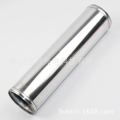 New Car Modified Turbocharged Intercooler Aluminum Tube Straight 0 Degree Elbow Caliber 63MM/length 300MM
