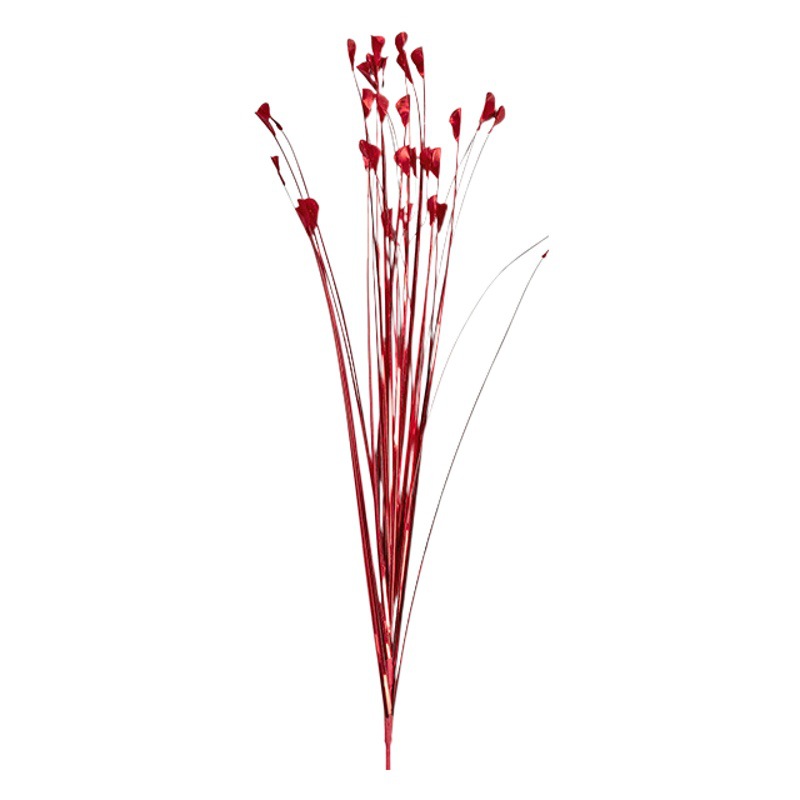 40 piezas de hierba artificial de pavo real, hierba voladora, decoración para pasillo de boda, ramo de flores artificiales, decoración de boda con flores de mariposa