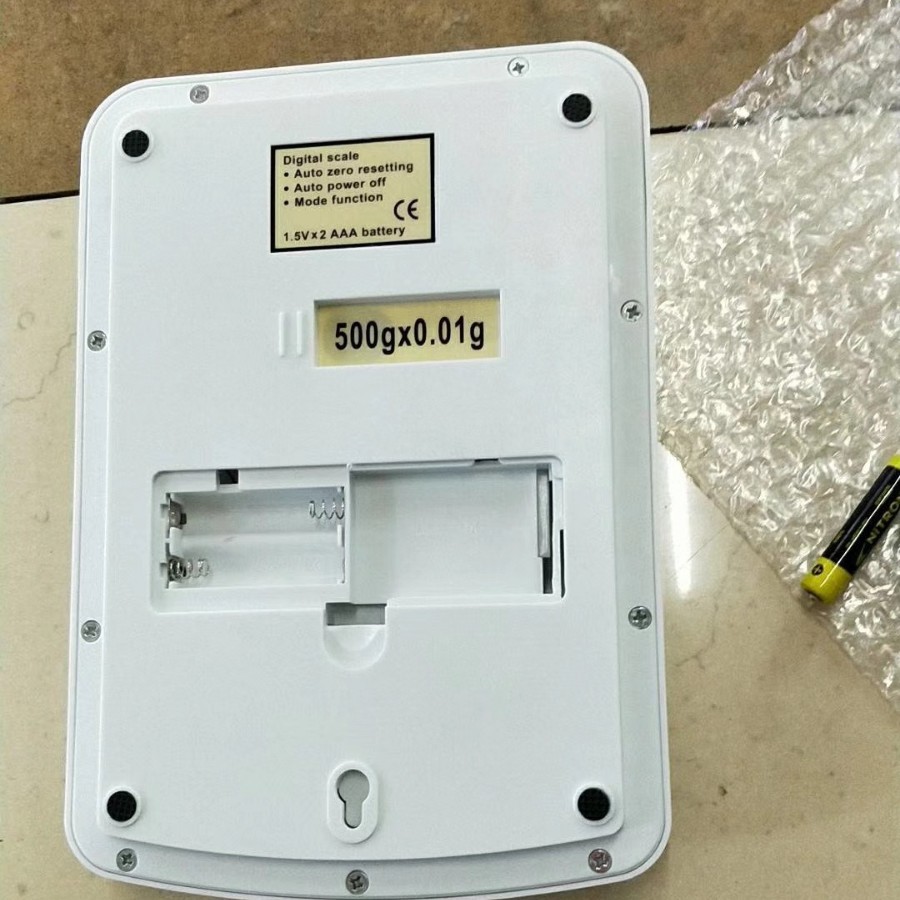 2025 Báscula de cocina transfronteriza Báscula electrónica 500g/0.01g Placa de acero inoxidable Báscula electrónica