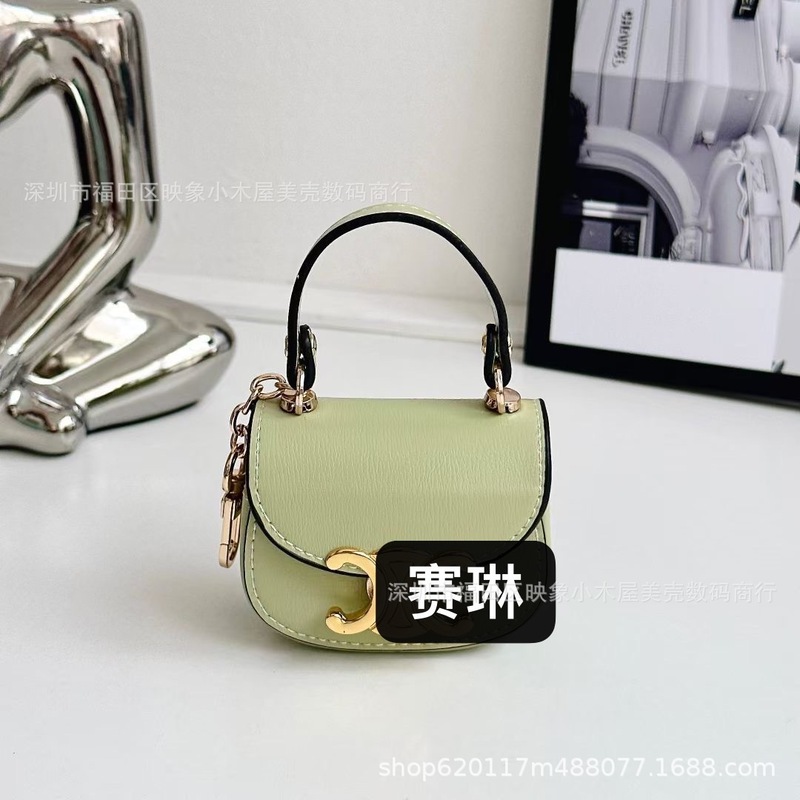 ファッショナブルなクロスボディロープヘッドフォンバッグ Airpods 保護カバー第 3 世代ワイヤレス Bluetooth ヘッドフォンケースレザー小銭入れに適しています|undefined