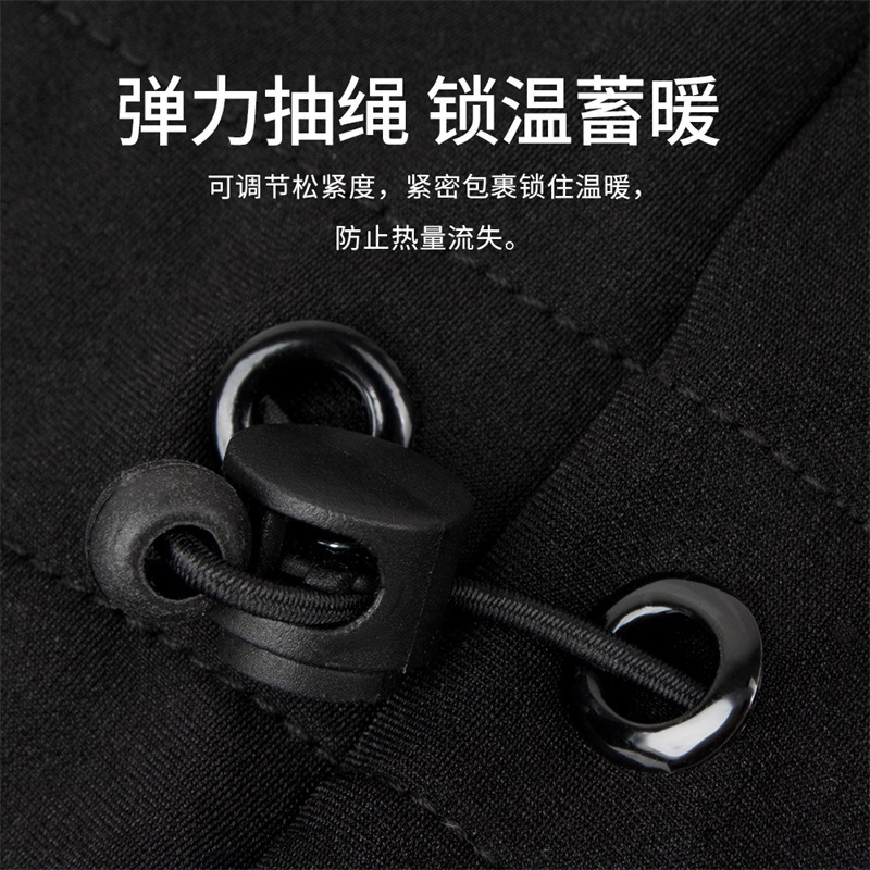 骑行定制LOGO秋冬骑行面罩脖套摩托车头套过滤加绒拉绳滑雪面罩