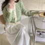 法式新款圆领外穿开衫