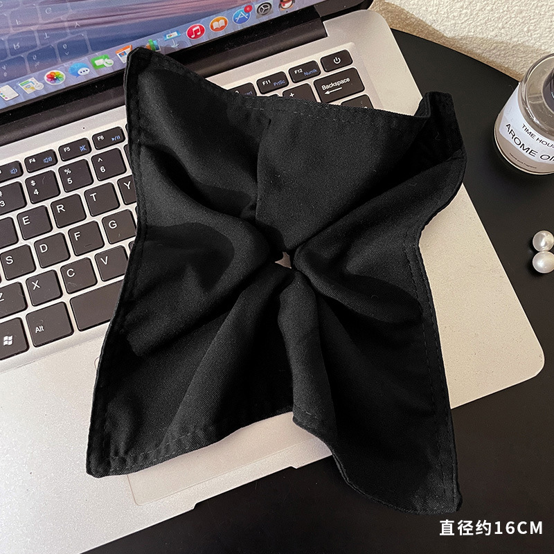 Encaje de flor coreana Encaje de intestino grueso Anillo de cabello femenino Cabeza de flor de viento pastoral Cuerda de cabeza de bola de gran tamaño Accesorios para el cabello de alta calidad