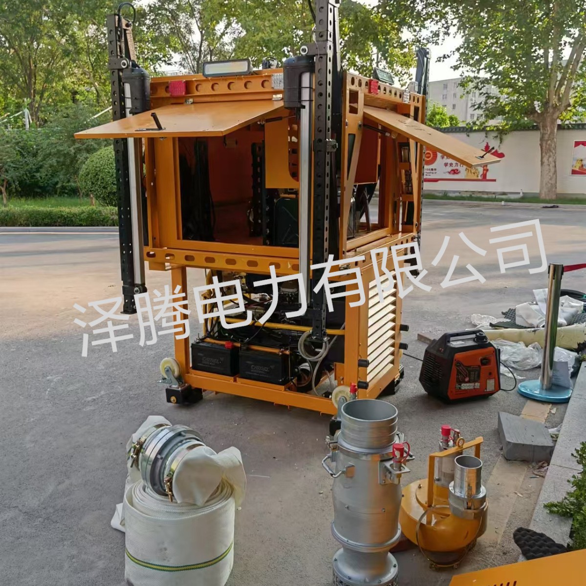 自装卸排水方舱 防汛应急救援 多功能排水泵车 发电 照明 抽水