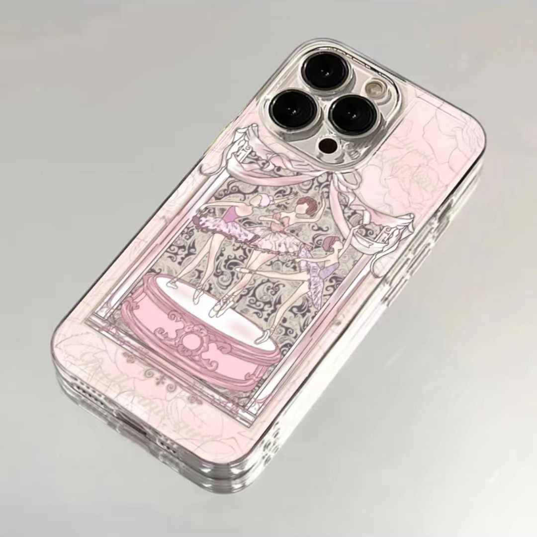 Transparent Color Tpu Letter Apple Transparent Sweet Phone Cases Phone Accessories