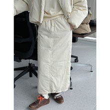 冬季新款韩版时髦H廓形羽绒半身裙宽松蓬松保暖长裙女