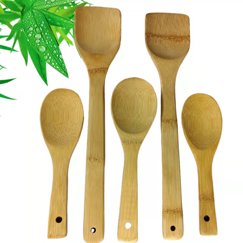 Bamboo Spatula, Rice Spoon, Non-Stick Pan, Bamboo Cooking Spatula, Long-Handled Bamboo Spoon for Home Use, Rice Scoop, Spoon, Wholesale Products for Street Vendors