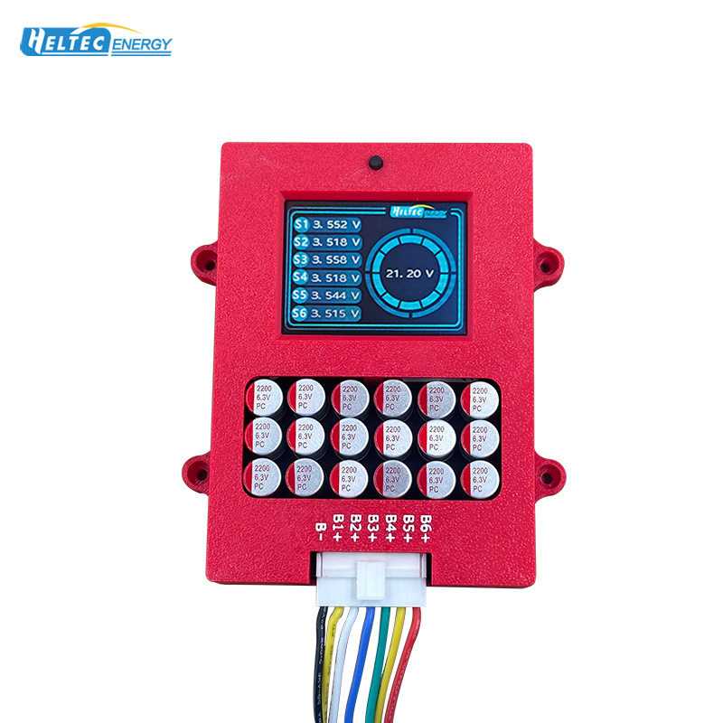 6串主动均衡仪三元锂钛酸锂磷酸铁锂电池带电压显示可充电测试仪