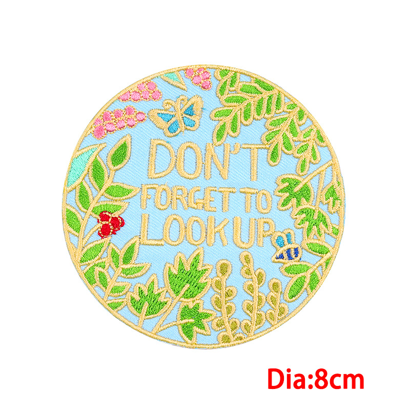 8g Weight Clothing Sticker Patches Classification 1 Piece Quantity Embroidery thread Material Letter Pattern Simple Style, Classic Style Style 1 Piece Simple Style Classic Style Letter Embroidery Thread Clothing Sticker Patches 5