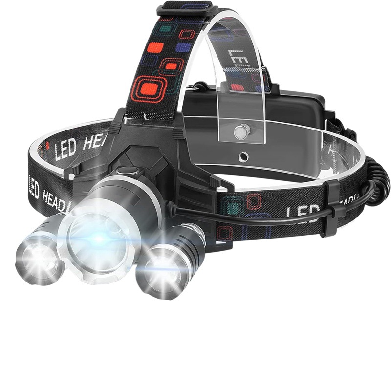 Linterna Frontal LED Recargable con Sensor