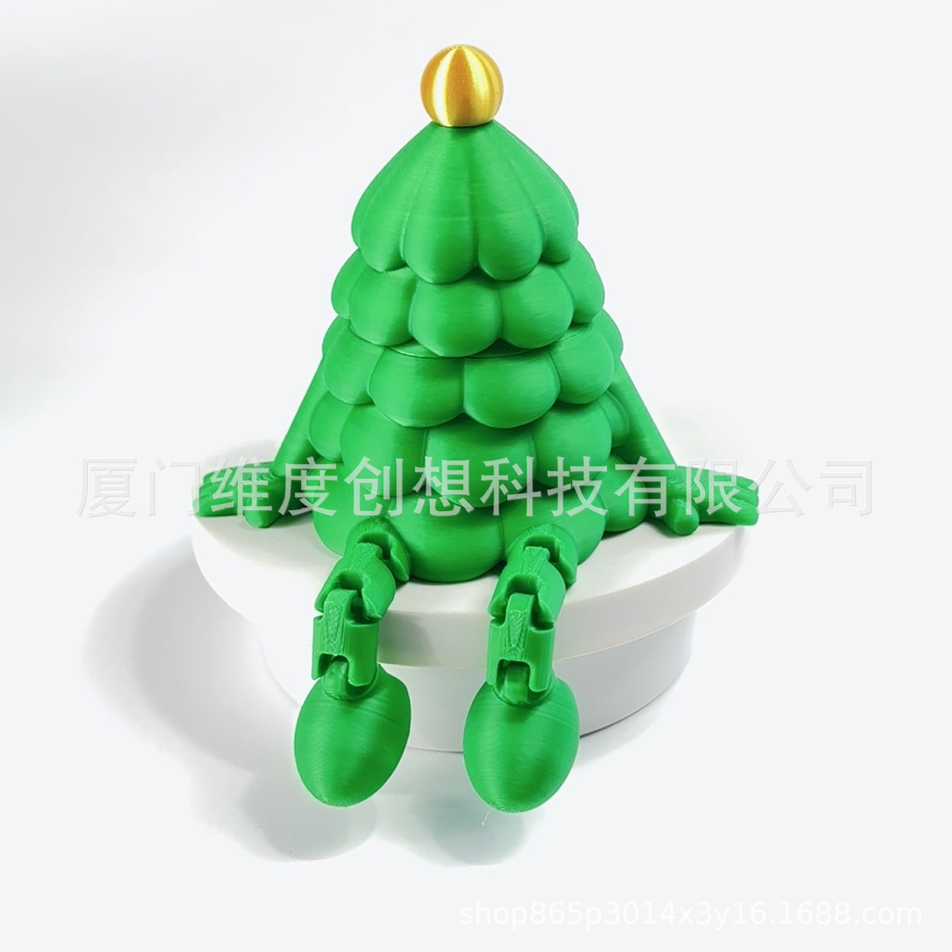 Creativo árbol de Navidad sentado impresión 3D juguetes decoración de Navidad día de San Valentín regalos puestos cajas de almacenamiento festivales