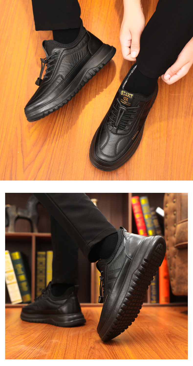 Scarpe uomo invernali in tessuto foderate in pile stringate calde_voghion.com