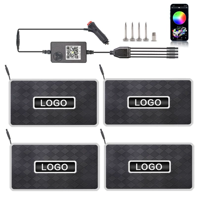 Universal Foot Pad: Decorative Light Bluetooth Rgb Foot - app-one-to-four-diamond-style-cigarette-lighter-draws-power-ships-with-the-default-welcome-label-for-custom-content-please-specify-the-text-or-send-an-image-to-customer-service
