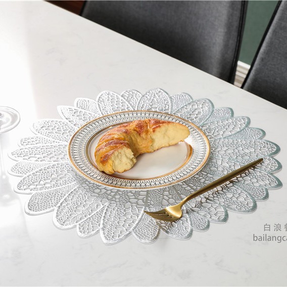 Nuevo espesado americano PVC comida occidental estera hotel restaurante giling aislado Mesa estera montaña rusa en stock entrega directa