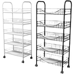 小推車置物架落地多層客廳書架宿舍好物放菜水果零食移動收納架子