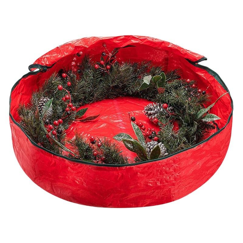 Guirnalda de Navidad bolsa de almacenamiento PE Navidad vacaciones organizador artificial Garland bolsa de almacenamiento de Amazon productos de Navidad