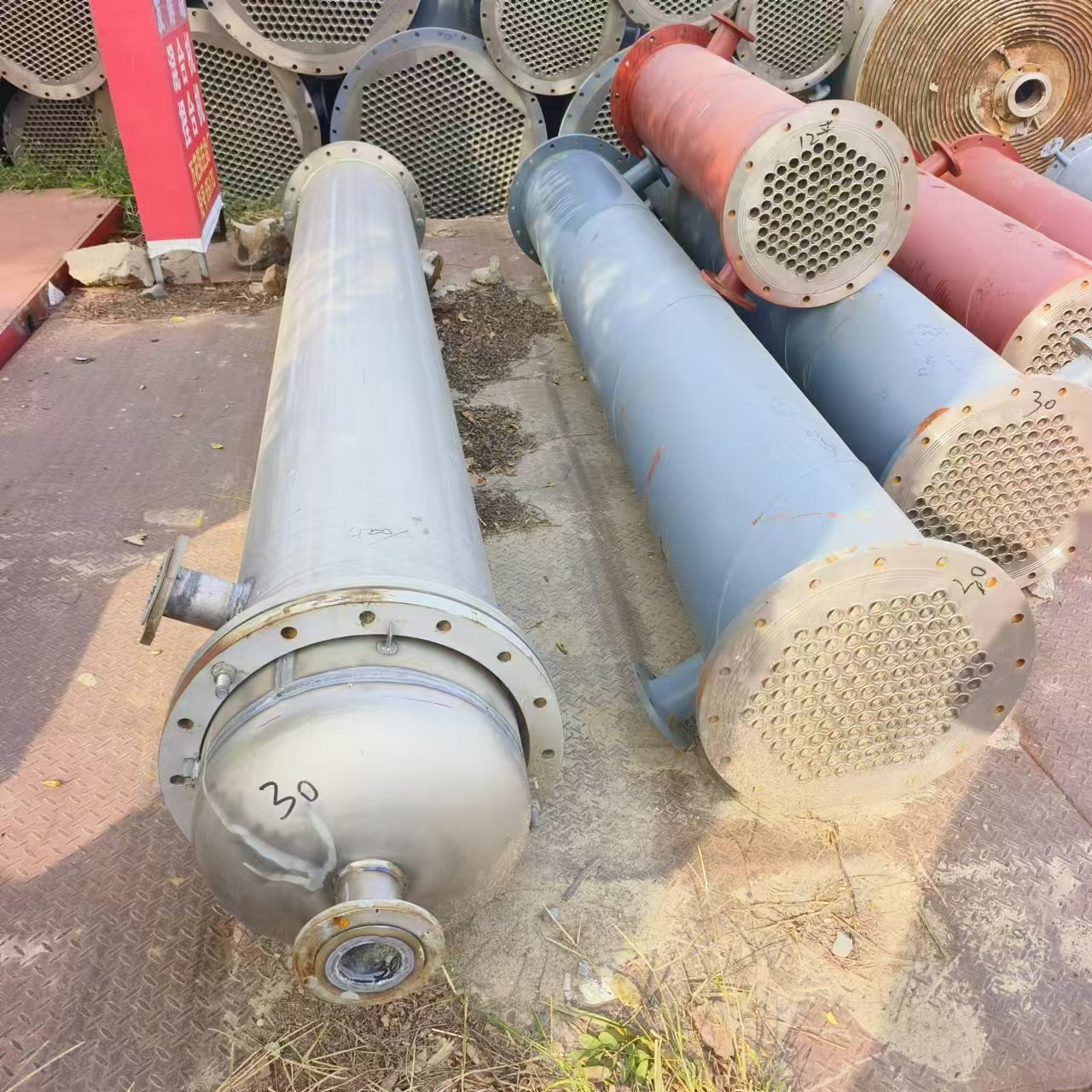 二手不锈钢内循环挥发器 304不锈钢冷凝器 化工列管常压冷凝器