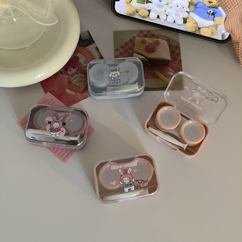 ins Creative Niche Cute ~ Like Fish Contact Lens Case Simple PortaBle Contact Lens Case Companion Care Box B87