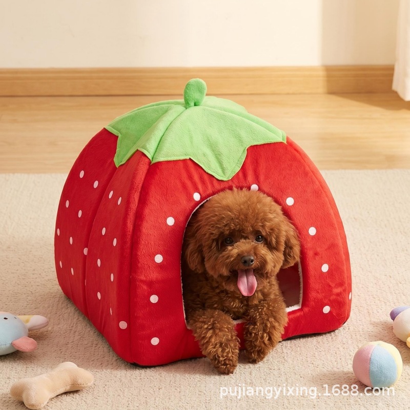 Factory spot dog nest Cat's nest Pet nest Mongolian Bao strawberry…