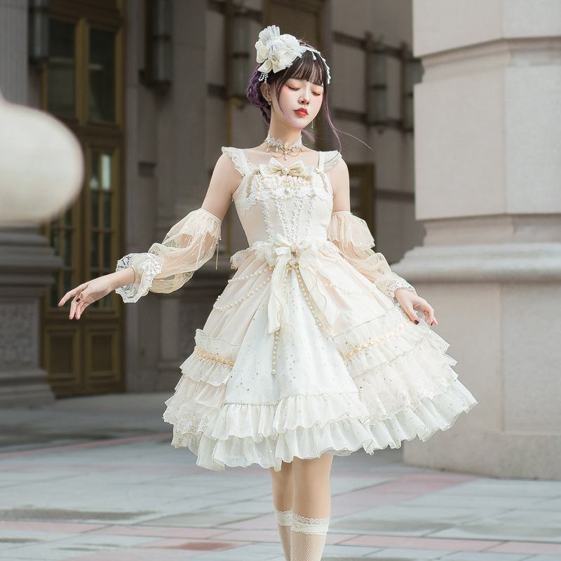 新次元lolita原创 星夜JSK裙SP款 复古宫廷风优雅cla洛丽塔小裙子