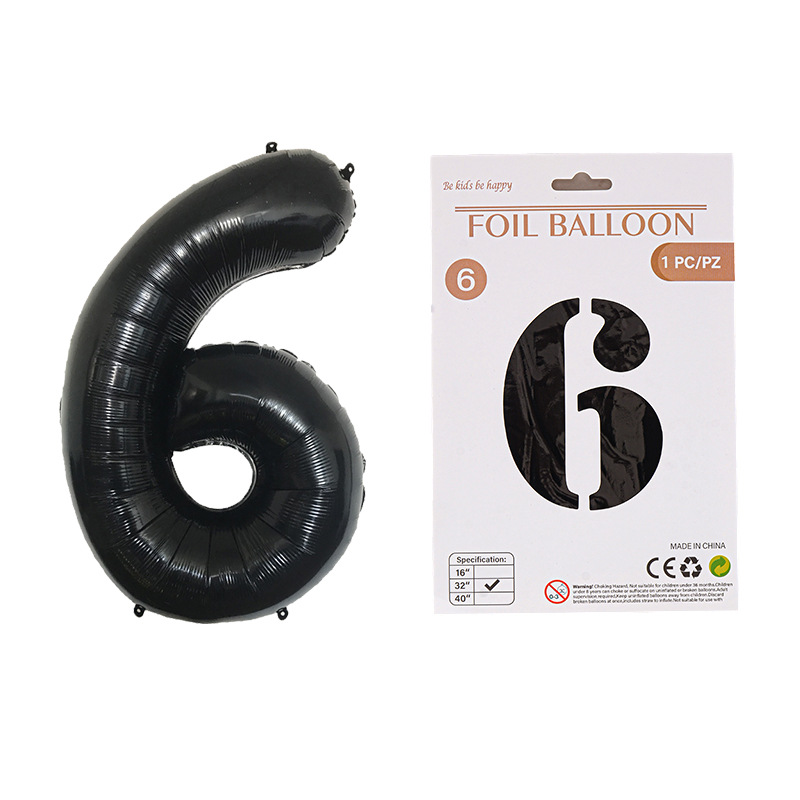 Globo de película de aluminio digital de 32 pulgadas, tarjeta de papel, tapa dura, paquete individual, cuerpo delgado, fiesta digital, globo decorativo flotante