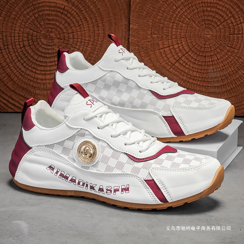 Hecheng Synthetic Shoes Official Flagship Store Men's Shoes Sports Casual Shoes 2025 New Korean Style Low-Top Forrest Gump Shoes for Men