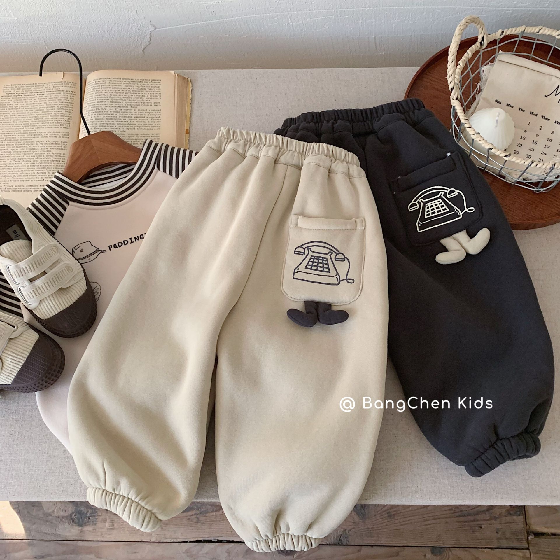 邦诚儿童裤子2025冬季新款潮男童加绒运动裤男孩加厚冬装卫裤保暖