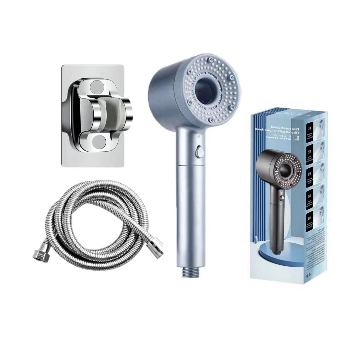 별이 빛나는 하늘 실버 샤워 + 1.5m 튜브 + 브래킷 + 컬러 박스