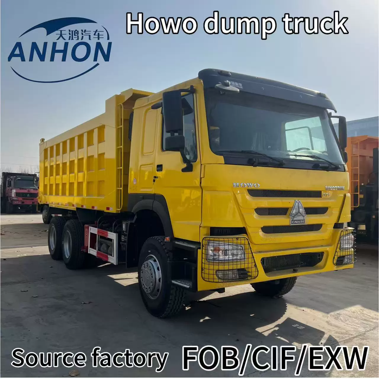 跨境非洲重汽HOWO6*4自卸车工厂直供豪沃371马力渣土运输自卸卡车