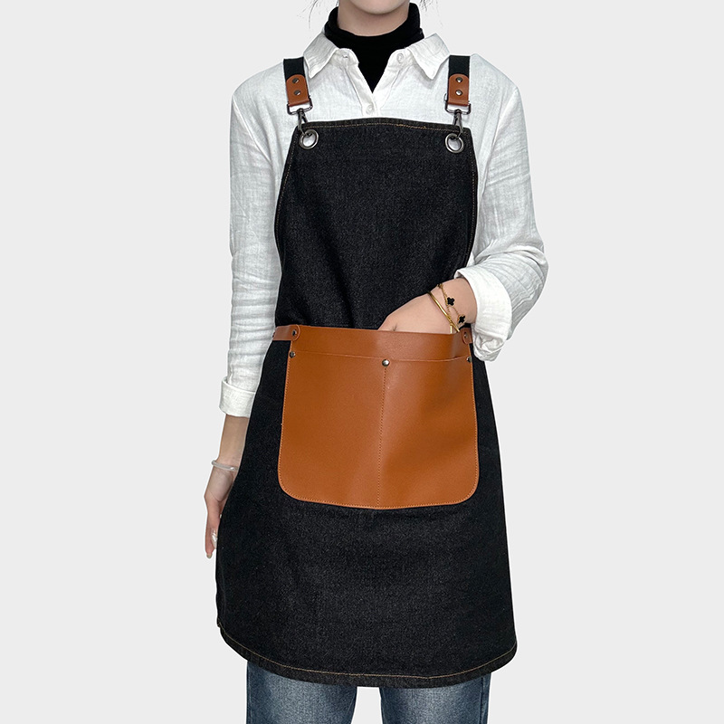 Comercio exterior delantal de lona gruesa logotipo personalizado industria pesada máquina reparación electricista carpintería ropa de trabajo delantal fábrica al por mayor personalizado