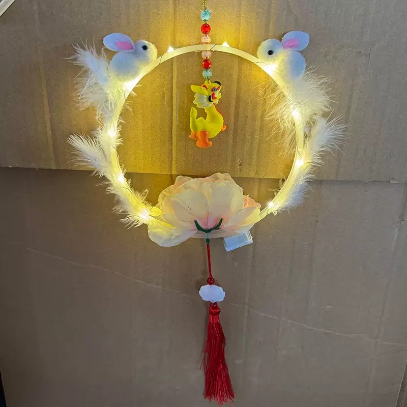 옥토끼 깃털 랜턴 완성품