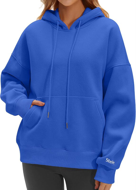 Cross-Border Solid Color Women's Hooded Wool Sweatshirt Autumn Fashion 2025 Pullover Sweater Winter Clothing
