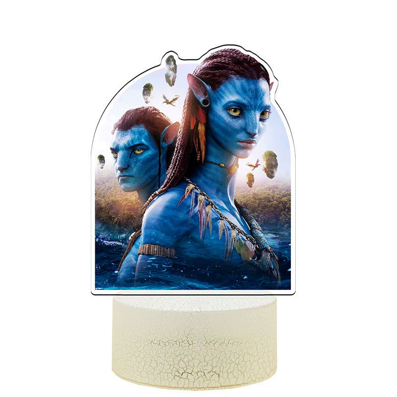 Акриловый LED-ночник Avatar 3 «Огонь и Пепел», 16 цветов, сенсорная подставка, 20,5×14,5×6 см