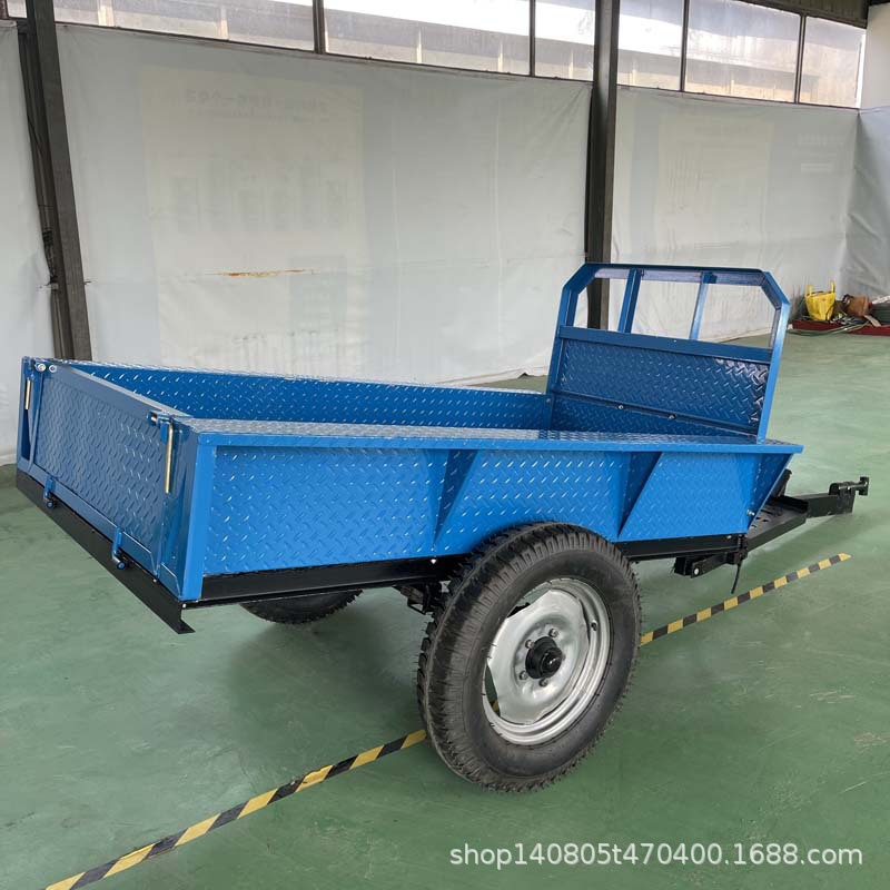 出口手扶拖拉机车斗15马力冷凝电启动手扶车农用手扶拖拉机头