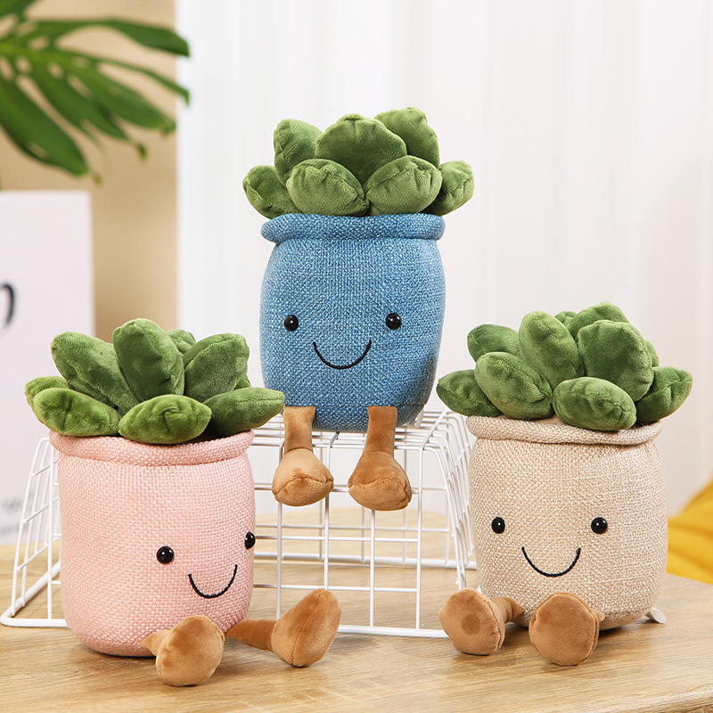 Muñecas de plantas suculentas simuladas muñecas de peluche muñecas de maceta muñecas de tela muñeca decoración para el hogar