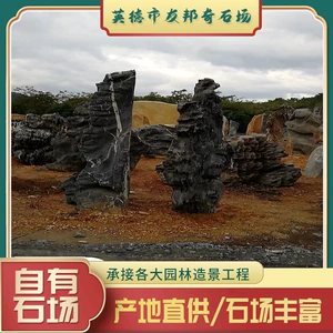 [产地直批英石 英德石假山石峰石园林别墅庭院造景石 鱼缸假山盆景]