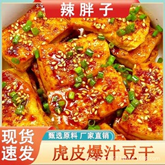 湖南小吃虎皮爆汁豆腐外酥里嫩网红零食网红休闲解馋批发代发零售