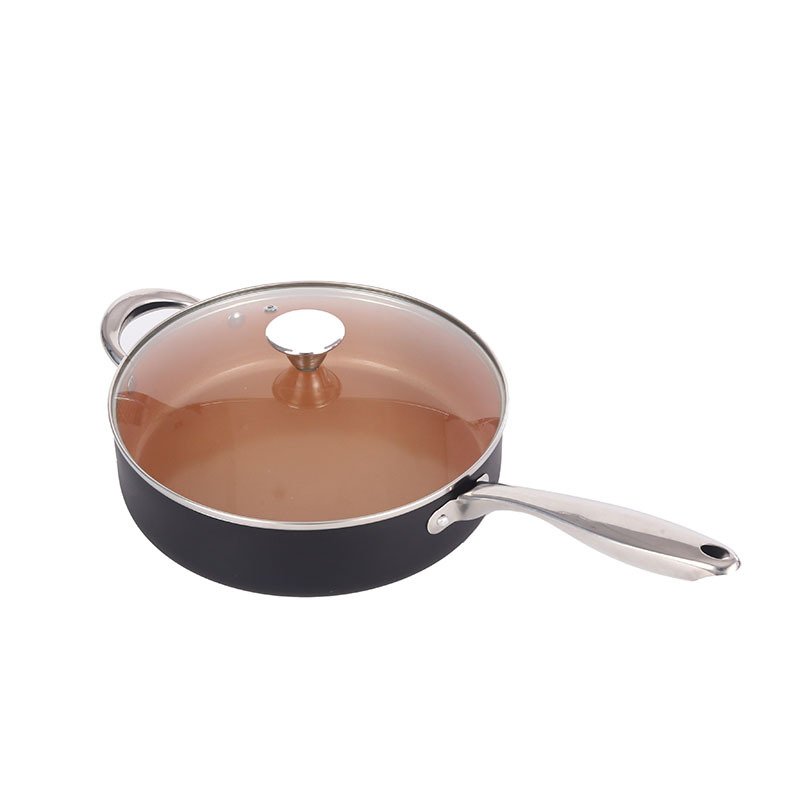 Yipinhong olla de aluminio utensilios de cocina traje no recubierto antiadherente sartén sopa doméstica olla de leche olla de cinco piezas conjunto comercio exterior