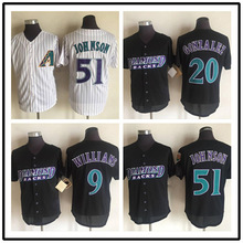 复古版棒球衣 响尾蛇队 Arizona Diamondbacks jersey 刺绣棒球服