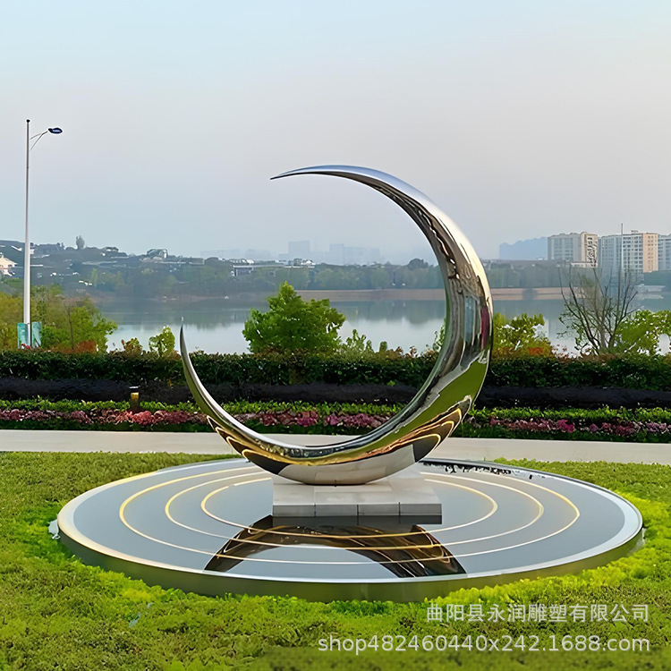 大型ステンレス彫刻異形鋼構造金属景観デパート都市公園ホテル動物抽象装飾品|undefined