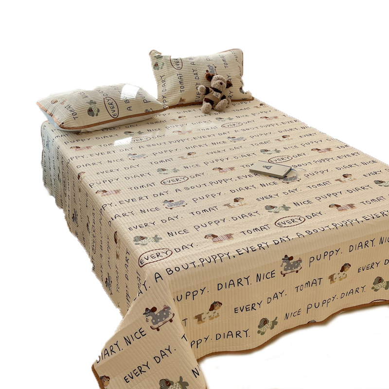 Tapa de cama de tatami de algodón de tres piezas de algodón puro 2025 nuevo estilo cuatro estaciones sábanas antideslizantes universales cubierta kang