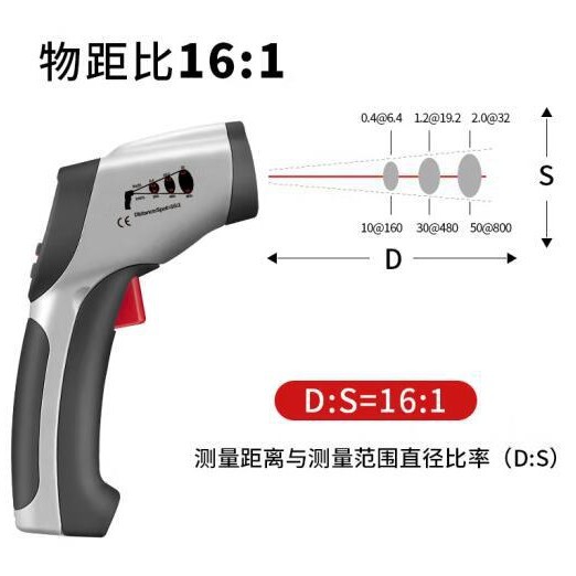 华盛昌CEM DT-8856H中高温型红外线测温仪DT-8857H