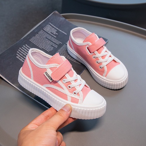Children's Canvas Shoes, Girls' Shoes  Spring and Autumn New Black Checkered Boys' High Top Board Shoes Baby Canvas Shoes Trendy