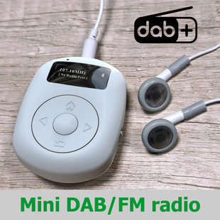 Cross-border hot-selling sports mini DAB radio, support FM/DAB digital broadcasting reception, with headphones